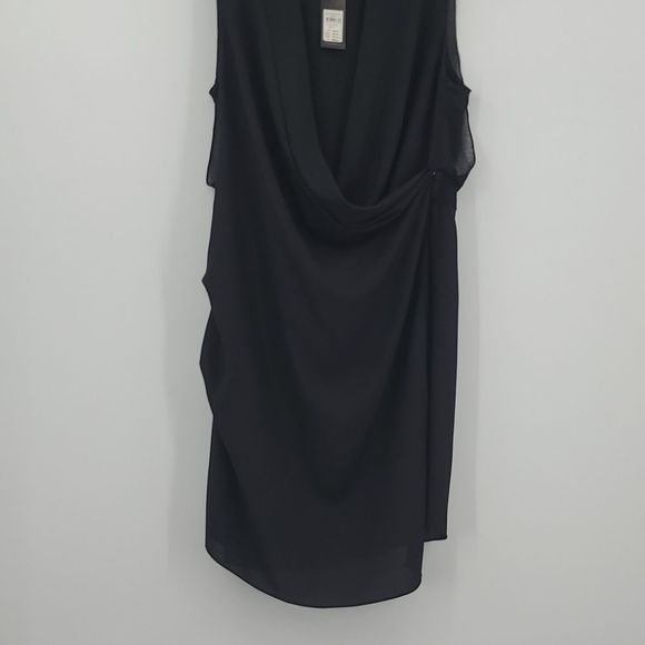 City Chic Elegant Black Asymmetrical Dress - Picture 9 of 16